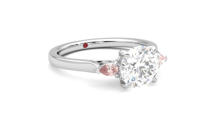 Taylor & Hart Faith Round Engagement Ring 360 degree image 5