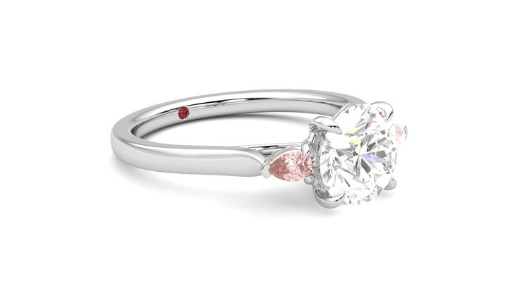 Taylor & Hart Faith Round Engagement Ring 360 degree image 6