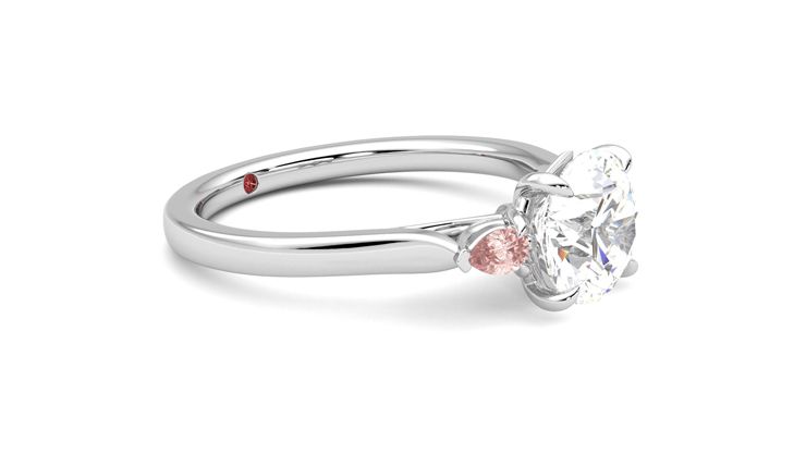 Taylor & Hart Faith Round Engagement Ring 360 degree image 7