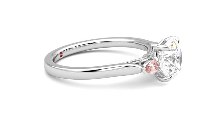 Taylor & Hart Faith Round Engagement Ring 360 degree image 8