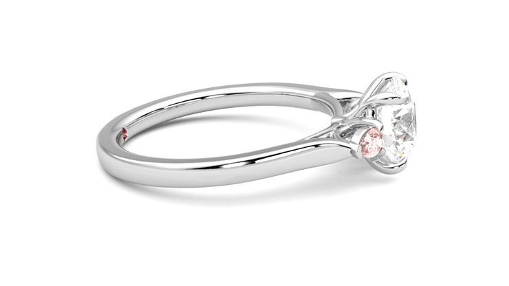 Taylor & Hart Faith Round Engagement Ring 360 degree image 9
