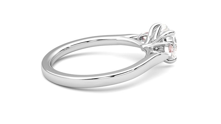 Taylor & Hart Faith Round Engagement Ring 360 degree image 11