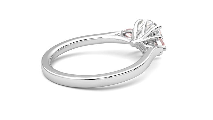 Taylor & Hart Faith Round Engagement Ring 360 degree image 12