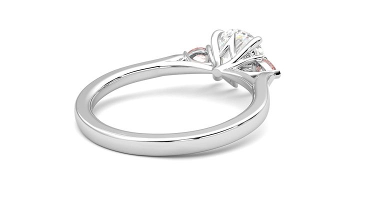 Taylor & Hart Faith Round Engagement Ring 360 degree image 13