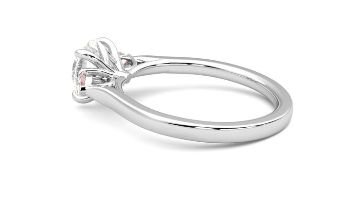 Taylor & Hart Faith Round Engagement Ring 360 degree image 19