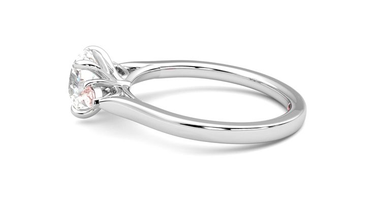 Taylor & Hart Faith Round Engagement Ring 360 degree image 20