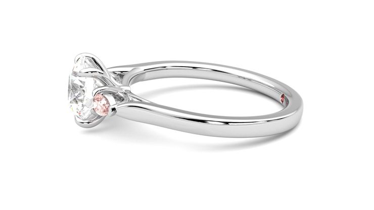 Taylor & Hart Faith Round Engagement Ring 360 degree image 21