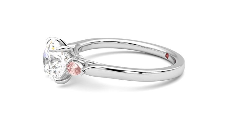 Taylor & Hart Faith Round Engagement Ring 360 degree image 22