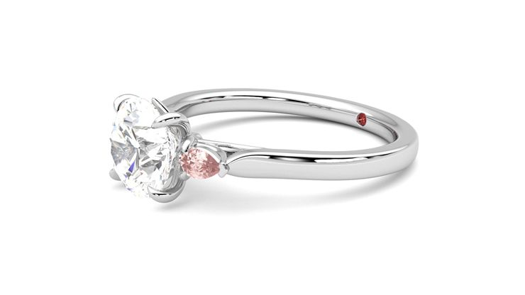 Taylor & Hart Faith Round Engagement Ring 360 degree image 23