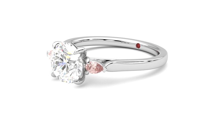 Taylor & Hart Faith Round Engagement Ring 360 degree image 24