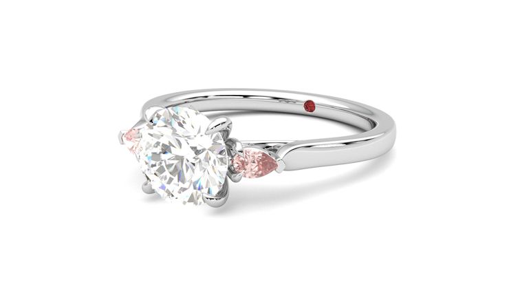 Taylor & Hart Faith Round Engagement Ring 360 degree image 25