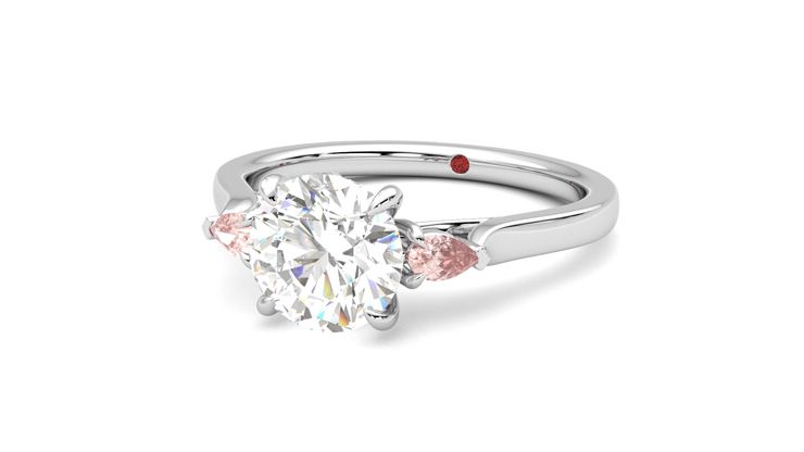 Taylor & Hart Faith Round Engagement Ring 360 degree image 26
