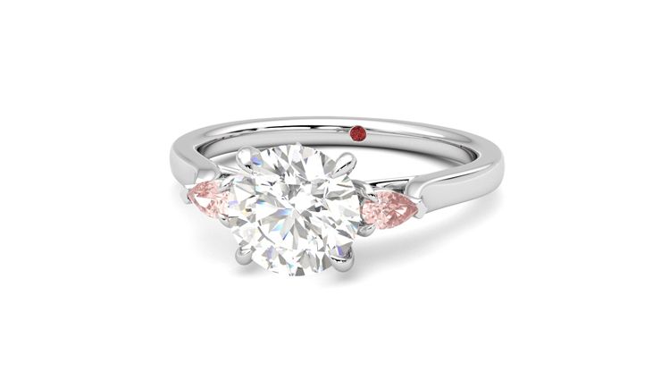 Taylor & Hart Faith Round Engagement Ring 360 degree image 27