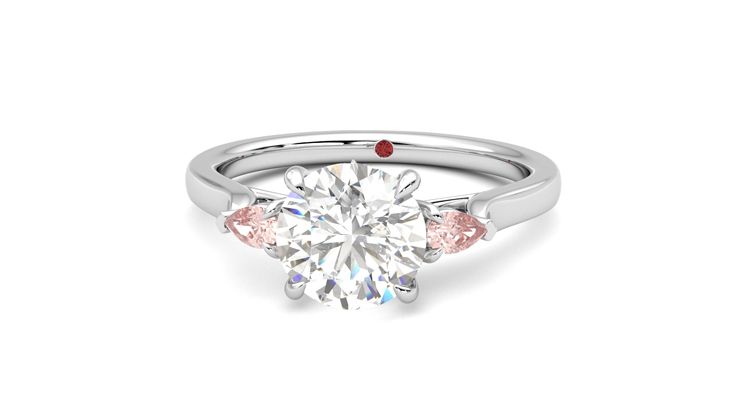 Taylor & Hart Faith Round Engagement Ring 360 degree image 28