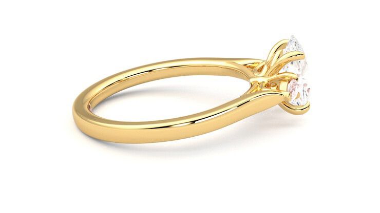 Taylor & Hart Faith Oval Engagement Ring 360 degree image 10