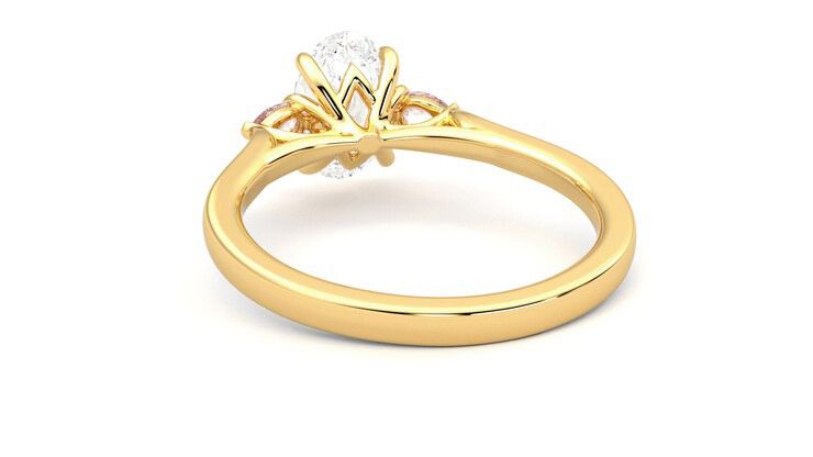 Taylor & Hart Faith Oval Engagement Ring 360 degree image 16