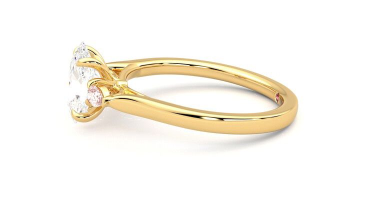 Taylor & Hart Faith Oval Engagement Ring 360 degree image 21