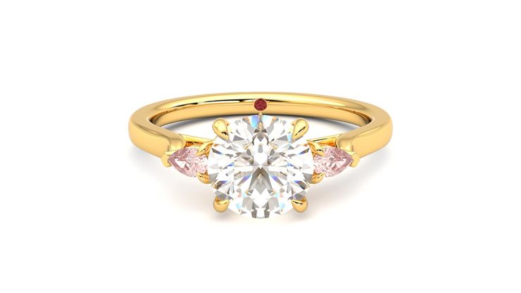 Taylor & Hart Faith Round Engagement Ring 360 degree image 0
