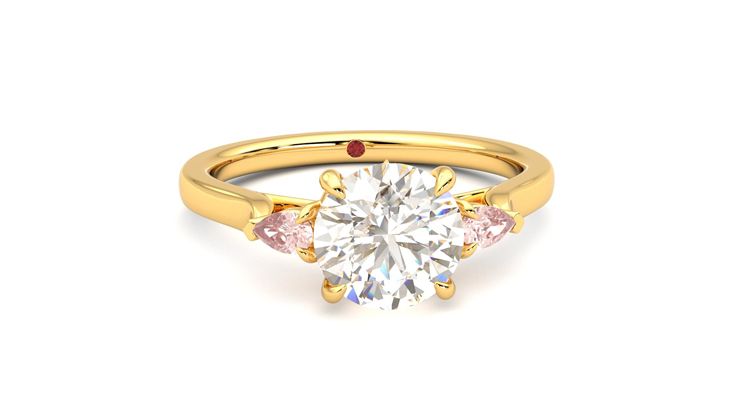 Taylor & Hart Faith Round Engagement Ring 360 degree image 2
