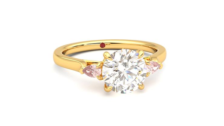 Taylor & Hart Faith Round Engagement Ring 360 degree image 3