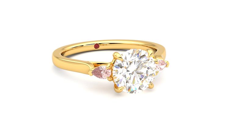 Taylor & Hart Faith Round Engagement Ring 360 degree image 4