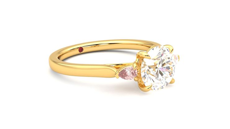 Taylor & Hart Faith Round Engagement Ring 360 degree image 6