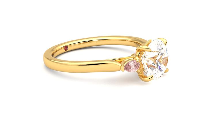 Taylor & Hart Faith Round Engagement Ring 360 degree image 7