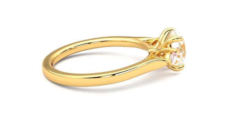 Taylor & Hart Faith Round Engagement Ring 360 degree image 10