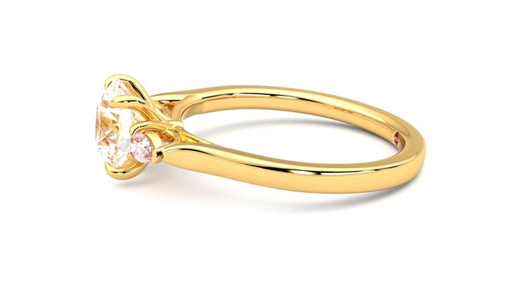 Taylor & Hart Faith Round Engagement Ring 360 degree image 21
