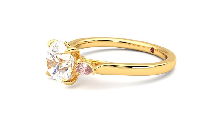 Taylor & Hart Faith Round Engagement Ring 360 degree image 23