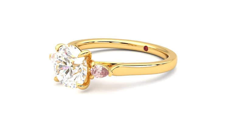 Taylor & Hart Faith Round Engagement Ring 360 degree image 24