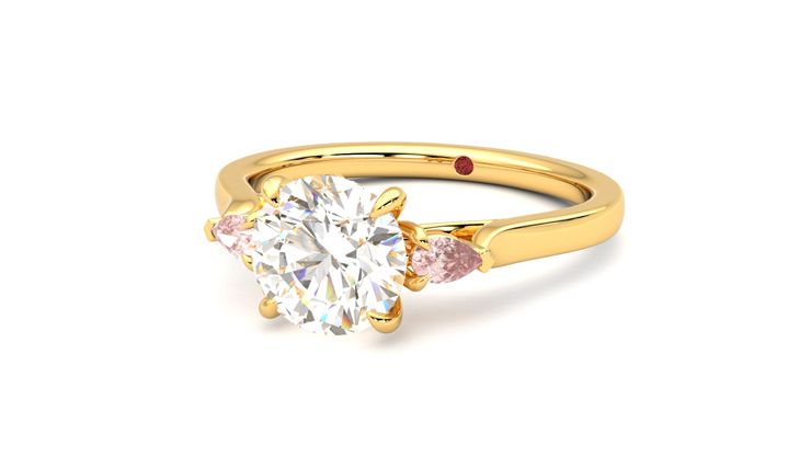 Taylor & Hart Faith Round Engagement Ring 360 degree image 26