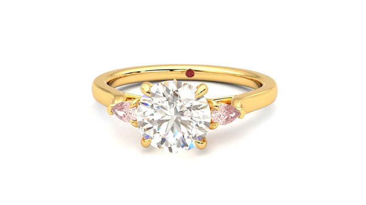 Taylor & Hart Faith Round Engagement Ring 360 degree image 28