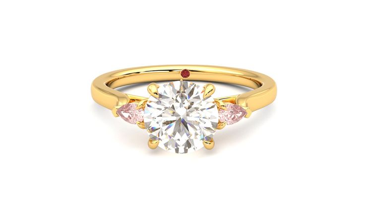 Taylor & Hart Faith Round Engagement Ring 360 degree image 29