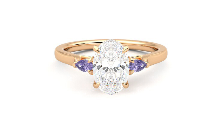 Taylor & Hart Faith Oval Engagement Ring 360 detail 01