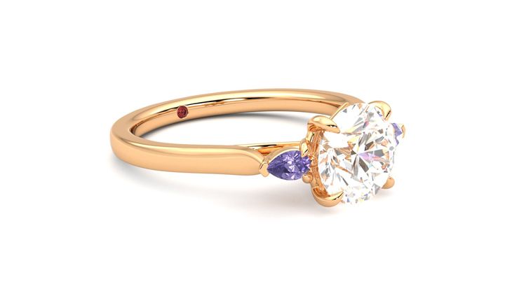 Taylor & Hart Faith Round Engagement Ring 360 degree image 6