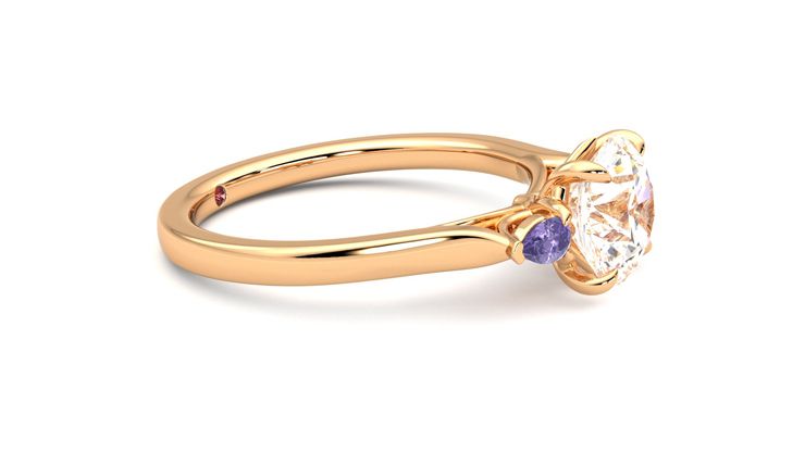 Taylor & Hart Faith Round Engagement Ring 360 degree image 8