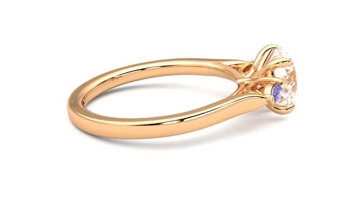 Taylor & Hart Faith Round Engagement Ring 360 degree image 10