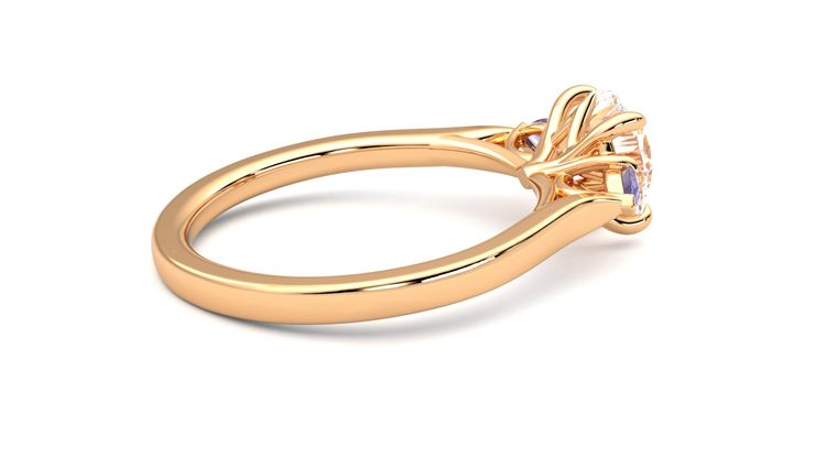 Taylor & Hart Faith Round Engagement Ring 360 degree image 11