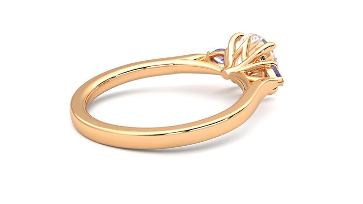 Taylor & Hart Faith Round Engagement Ring 360 degree image 12