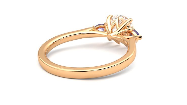 Taylor & Hart Faith Round Engagement Ring 360 degree image 13