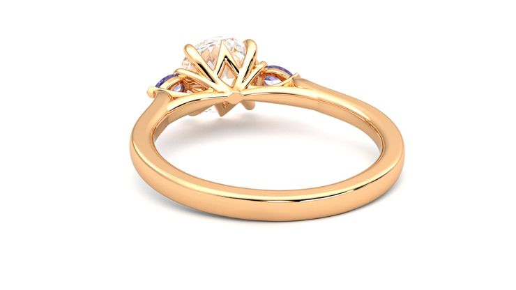 Taylor & Hart Faith Round Engagement Ring 360 degree image 16