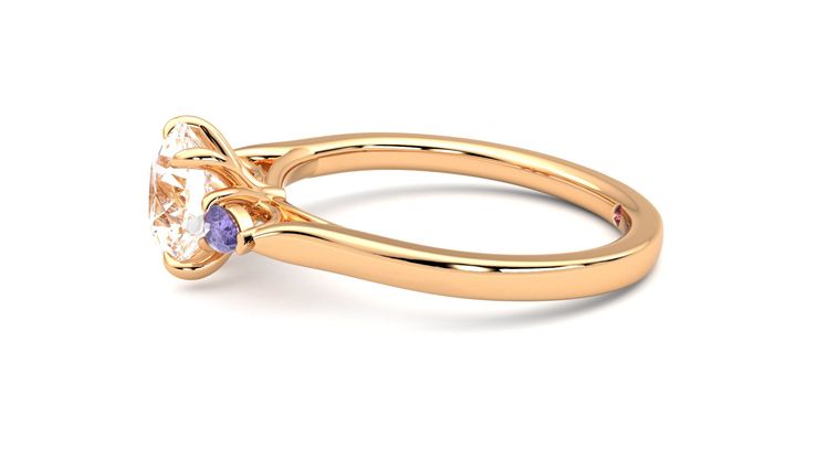 Taylor & Hart Faith Round Engagement Ring 360 degree image 21