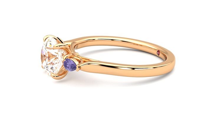 Taylor & Hart Faith Round Engagement Ring 360 degree image 22