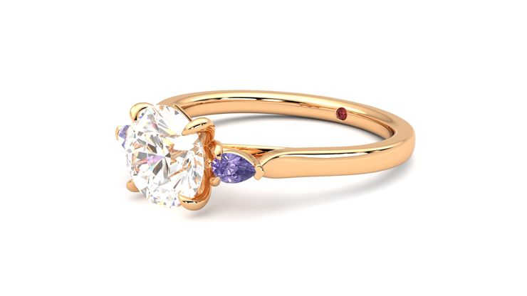 Taylor & Hart Faith Round Engagement Ring 360 degree image 24