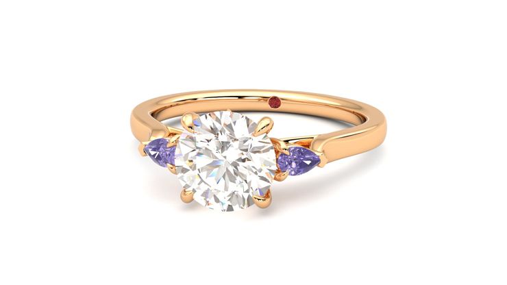 Taylor & Hart Faith Round Engagement Ring 360 degree image 27