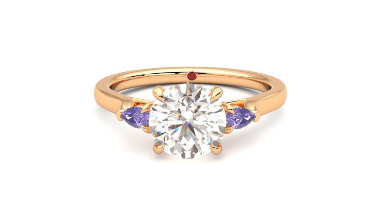 Taylor & Hart Faith Round Engagement Ring 360 degree image 29