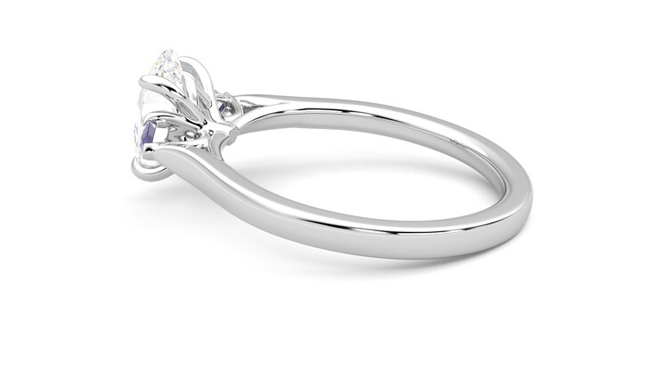 Taylor & Hart Faith Oval Engagement Ring 360 degree image 19