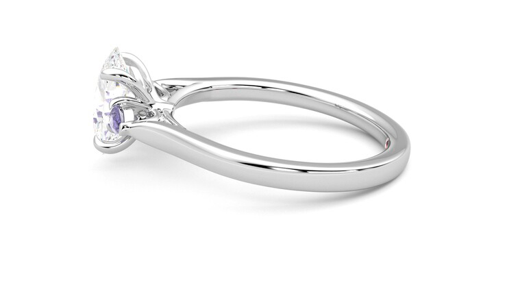 Taylor & Hart Faith Oval Engagement Ring 360 degree image 20