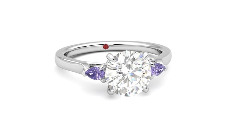 Taylor & Hart Faith Round Engagement Ring 360 degree image 3